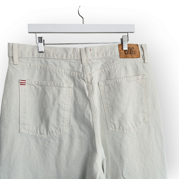 BDG Urban Outfitters Cream High Waisted Baggy Jeans 34 - Picture 5 of 11
